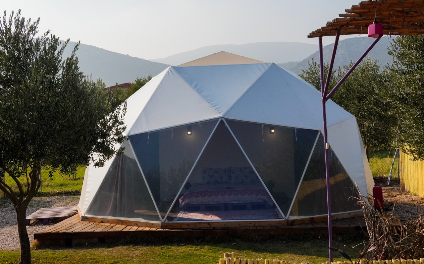 İzmir Karaburun Özel Bahçeli Dome Glamping | İlan No: 0028