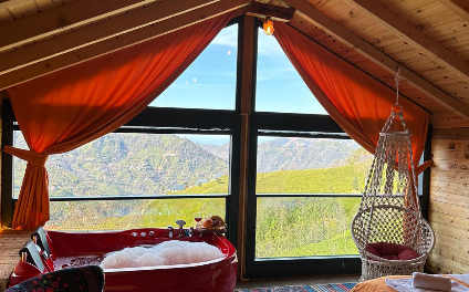 Rize Fırtına Vadisi Manzaralı Jakuzili Suit Bungalov | İlan No: 0058