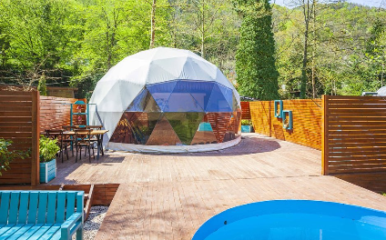 Sapanca Dereye Sıfır Isıtmalı Havuzlu Dome Glamping | İlan No: 0024